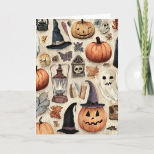 Spooky Season - Halloween-Grußkarte Karte