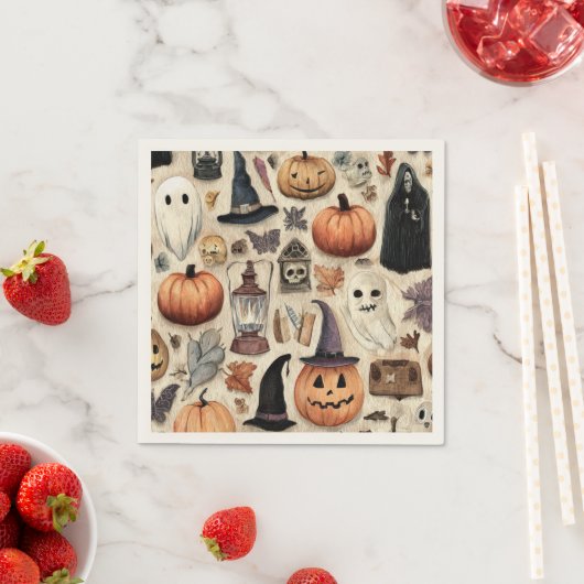 Spooky Season - Halloween Paper Napkins Serviette (Beispiel)
