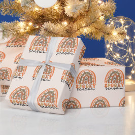 Spooky Season Halloween Rainbow Fall Geschenkpapier