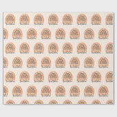 Spooky Season Halloween Rainbow Fall Geschenkpapier (Flach)