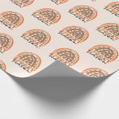 Spooky Season Halloween Rainbow Fall Geschenkpapier (Ecke)