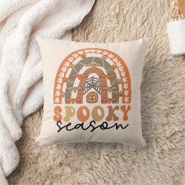 Spooky Season Halloween Rainbow Fall Kissen