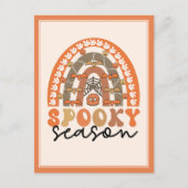 Spooky Season Halloween Rainbow Fall Postkarte (Vorderseite)