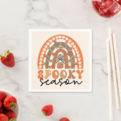 Spooky Season Halloween Rainbow Fall Serviette (Beispiel)