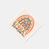 Spooky Season Halloween Rainbow Fall Serviette (Ecke)