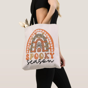 Spooky Season Halloween Rainbow Fall Tasche