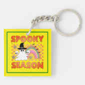 Spooky Season Halloween Vibes-45634 Schlüsselanhänger (Rückseite)