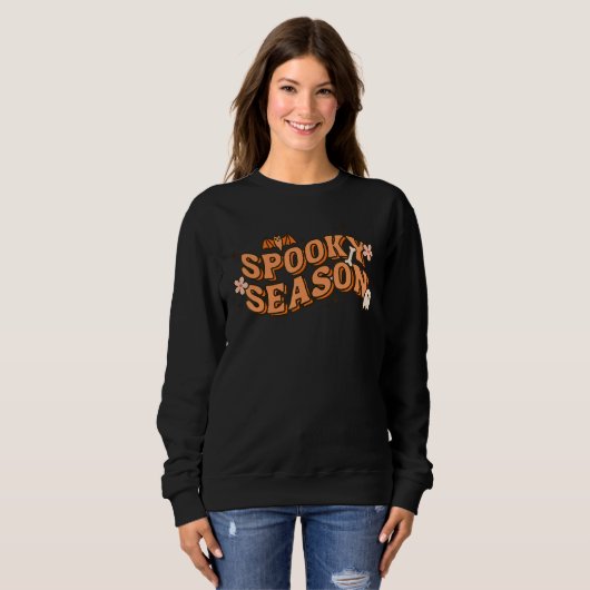 Spooky Season Happy Halloween Cute Boo For Men & W Sweatshirt (Vorne ganz)