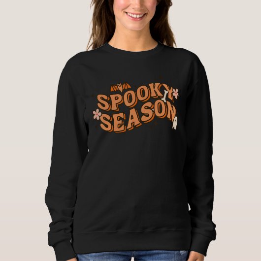 Spooky Season Happy Halloween Cute Boo For Men & W Sweatshirt (Vorderseite)