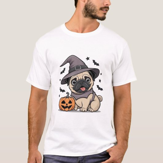 Spooky Season Hund T-Shirt (Vorderseite)