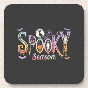 Spooky Season Iridescent Halloween Getränkeuntersetzer