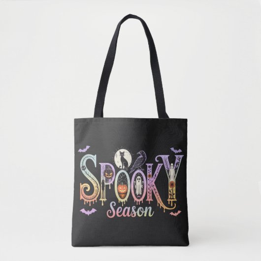Spooky Season Iridescent Halloween Tasche (Vorderseite)