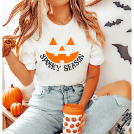 Spooky Season Kürbislaterne Halloween T - Shirt