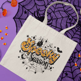 Spooky Season Modern Halloween Script Tragetasche