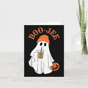 Spooky Season Niedlich Boujee Ghost Halloween Kost Karte