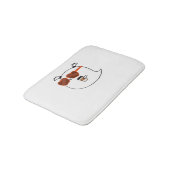 Spooky Season Niedlich Ghost Classic T - Shirt Badematte (Schrägansicht)