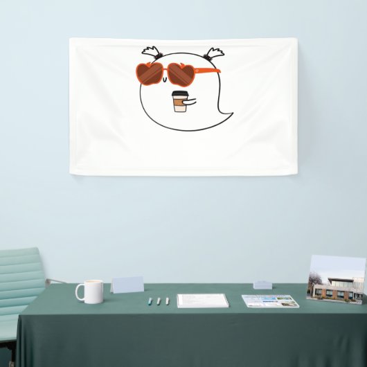 Spooky Season Niedlich Ghost Classic T - Shirt Banner (Messeveranstaltung)