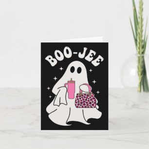 Spooky Season Niedlich Ghost Halloween Kostüm Boo- Karte