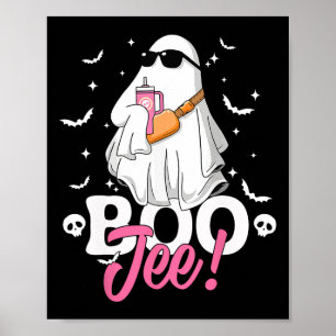 Spooky Season Niedlich Ghost Halloween Kostüm Bouj Poster