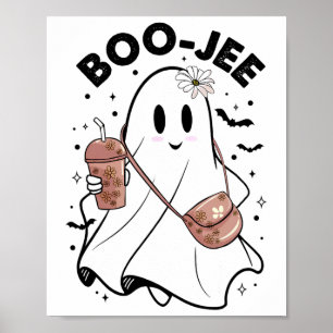 Spooky Season Niedlich Ghost Halloween Kostüm Bouj Poster