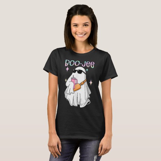 Spooky Season Niedlich Ghost Halloween Kostüm Bouj T-Shirt (Vorne ganz)