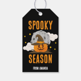 Spooky Season Niedlich Orange Pumpkin Halloween Geschenkanhänger