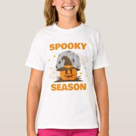 Spooky Season Niedlich Orange Pumpkin Halloween T-Shirt
