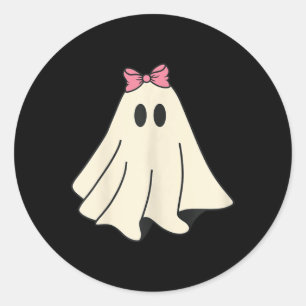 Spooky Season Niedlich Retro Ghost Halloween Kostü Runder Aufkleber