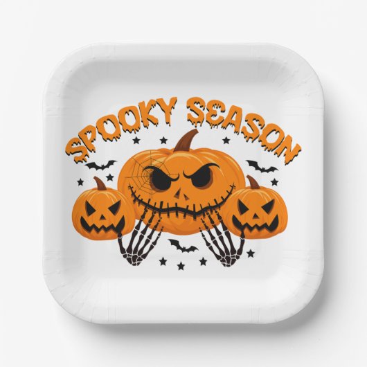 Spooky Season Pappteller (Vorderseite)