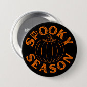 Spooky Season Pumpkin Button (Vorne & Hinten)