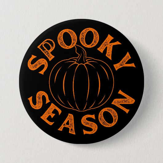 Spooky Season Pumpkin Button (Vorderseite)