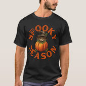 Spooky Season Pumpkin Cat T-Shirt (Vorderseite)