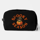 Spooky Season Pumpkin Cat Waschbeutel (Vorderseite)