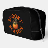 Spooky Season Pumpkin Cat Waschbeutel (Rechte Ecke)
