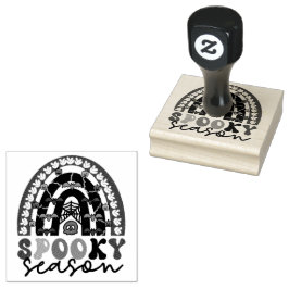 Spooky Season Rainbow Halloween Spooky Gummistempel