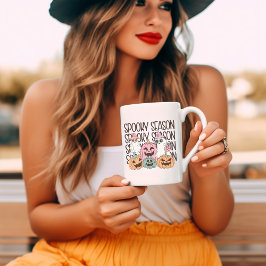 Spooky Season Retro Groovy Halloween Kaffeetasse