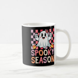 Spooky Season Retro Happy Halloween Ghost Frauen a Kaffeetasse