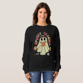 Spooky Season Retro Spooky Teacher Halloween Costu Sweatshirt (Vorne ganz)