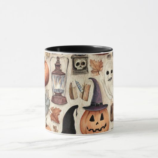 Spooky Season Sips - Halloween-Elemente der Tasse (Zentrum)