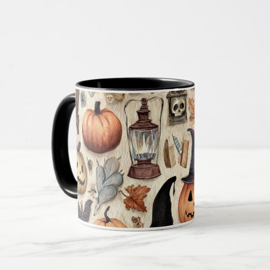 Spooky Season Sips - Halloween-Elemente der Tasse (Vorderseite Links)