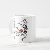 Spooky Season Skeletts tanzen Kaffeetasse (Vorderseite Links)