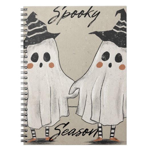 Spooky Season Squad Spiral Photo Notebook Notizblock (Vorderseite)