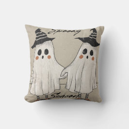 Spooky Season Squad Throw Pillow Kissen