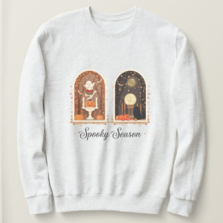 Spooky Season Sweatshirt | Cute Ghost & Pumpkin 