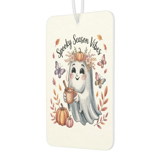 Spooky Season Vibes Ghost Autolufterfrischer (Links)