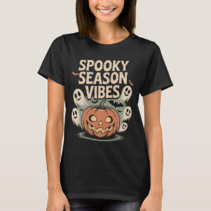 Spooky Season Vibes Shirt Vintag Retro Hallowee