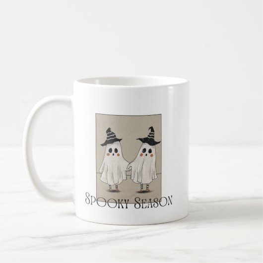 Spooky Season Vintag Ghost-Tasse Kaffeetasse (Links)