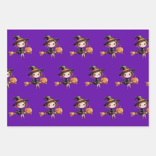 Spooky Season Wrap Halloween Wrap Witchy Wrap Geschenkpapier Set (Vorderseite)