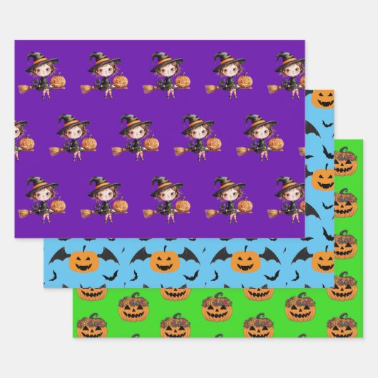 Spooky Season Wrap Halloween Wrap Witchy Wrap Geschenkpapier Set (Set)