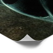 Spooky Sensenmann des Todes mit Scythe Poster (Ecke)